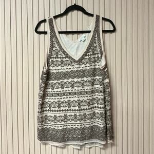 Sundance Bruin Beaded Tank Top Women’s Size M